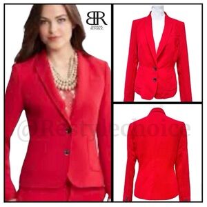 Banana Republic Apple Red women 2 Button Suit Size 4